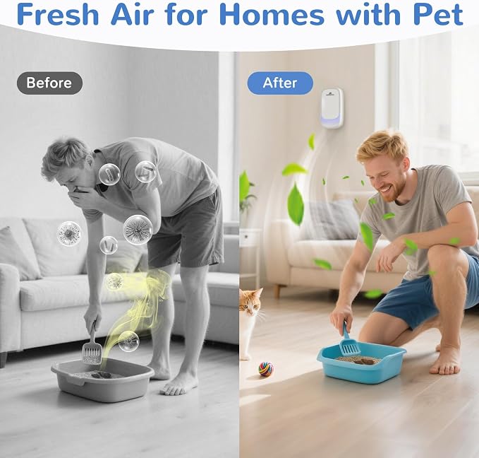 Air Ionizers, Plug in Negative Ion Air Purifier, Pet Odor Eliminator - Image 4