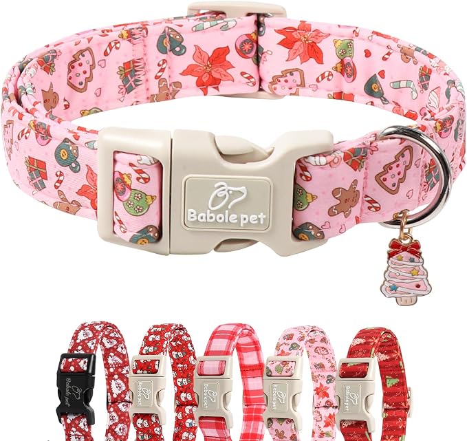 Christmas Dog Collar by Babolepet
