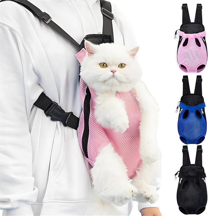 Pet Carrier Backpack, Adjustable Pet Front Carriers by Yehenarn