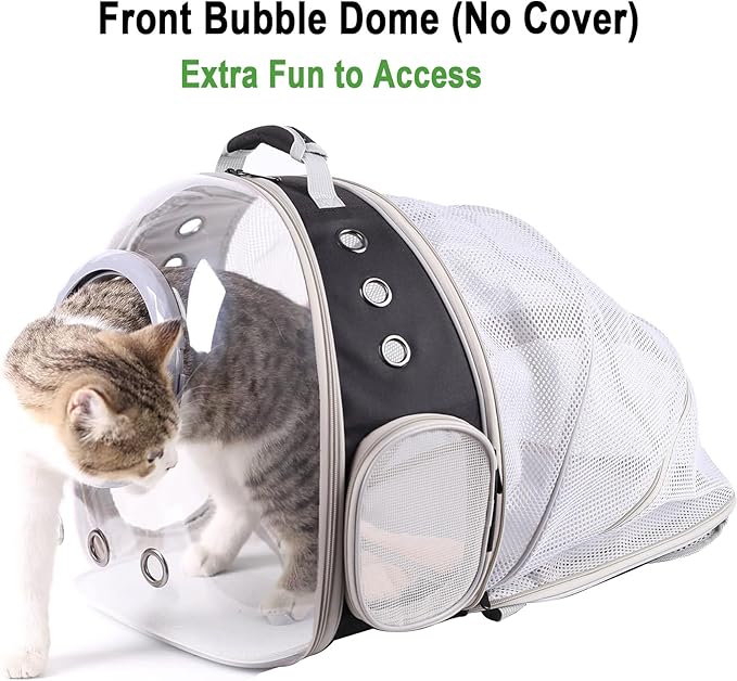 Clear Cat Bubble Backpack, Space Capsule Astronaut Transparent Bubble Dome Pet - Image 5