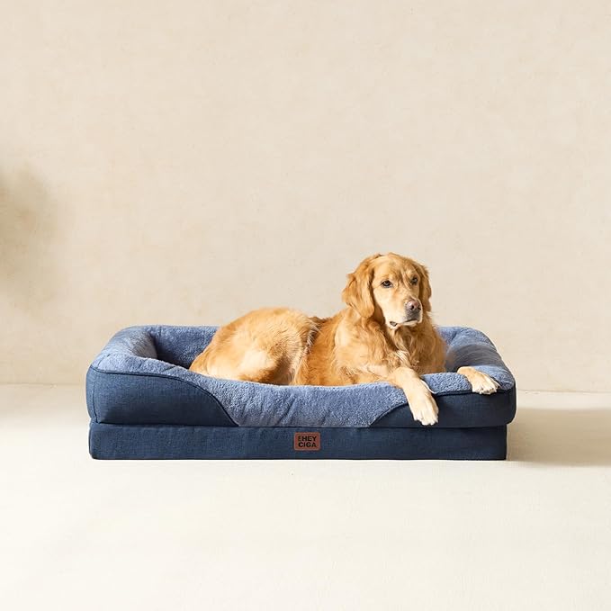 EHEYCIGA Orthopedic Dog Bed for Medium Dog, Waterproof Liner & Washable - Image 9