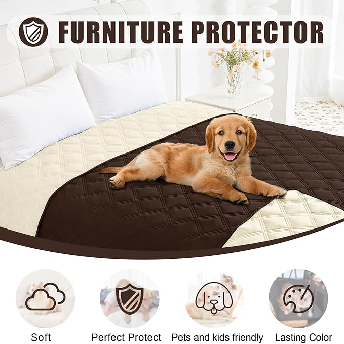 Smiry Waterproof Dog Bed Cover Blanket 40x50, Soft Reversible Pet Blanket - Image 8