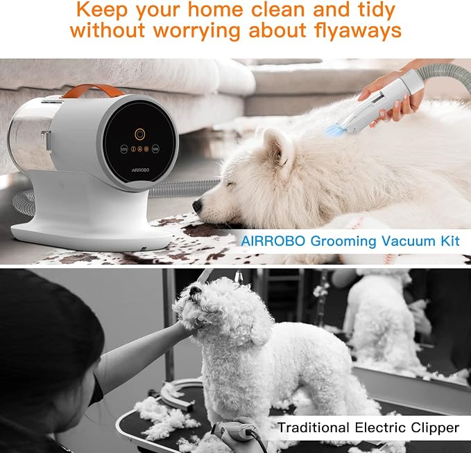 AIRROBO Dog Grooming Vacuum Kit, 12000Pa Strong Pet Vacuum - Image 5