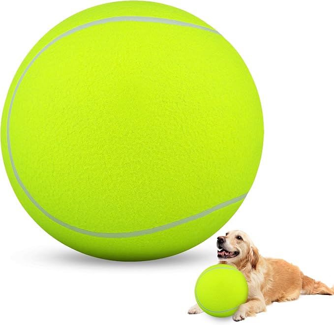 HETOO Giant Tennis Balls for Dogs: 9.5 inch Large Dog Toys- Outdoor Herding Dog by HETOO