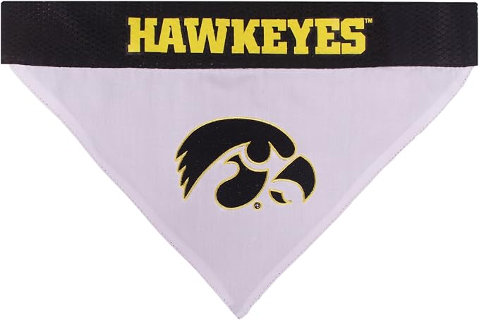 Pets First Collegiate Pet Accessories, Reversible Bandana, Iowa Hawkeyes - Image 2