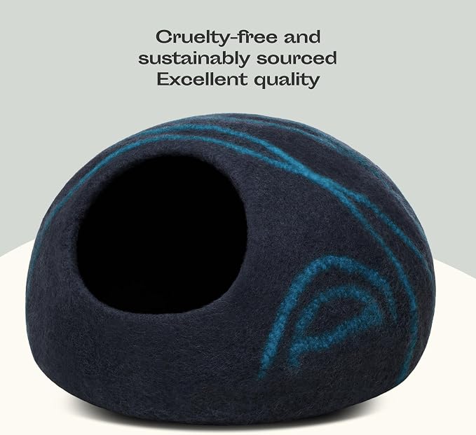 MEOWFIA Cat Cave – Premium Felt Cat Bed - Image 5