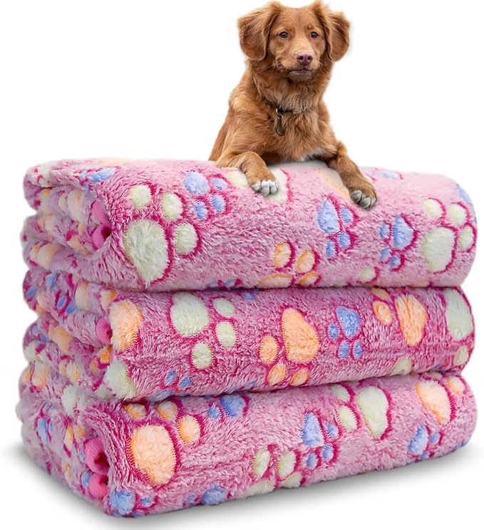 Dog Blankets for Medium Large Dogs Washable, 3 Pack Pet Blanket Washable 41" x by NXDZI