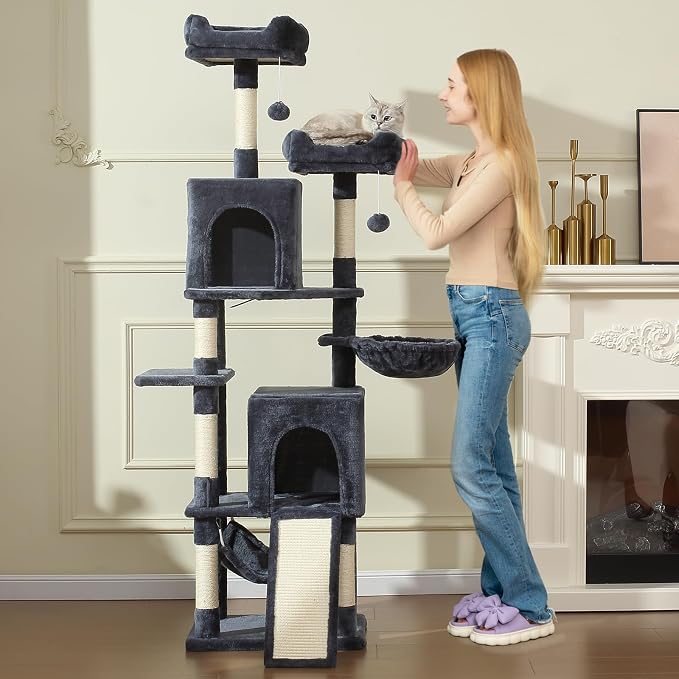 Cat Tree, 70-Inch Cat Tree Tower - Image 2