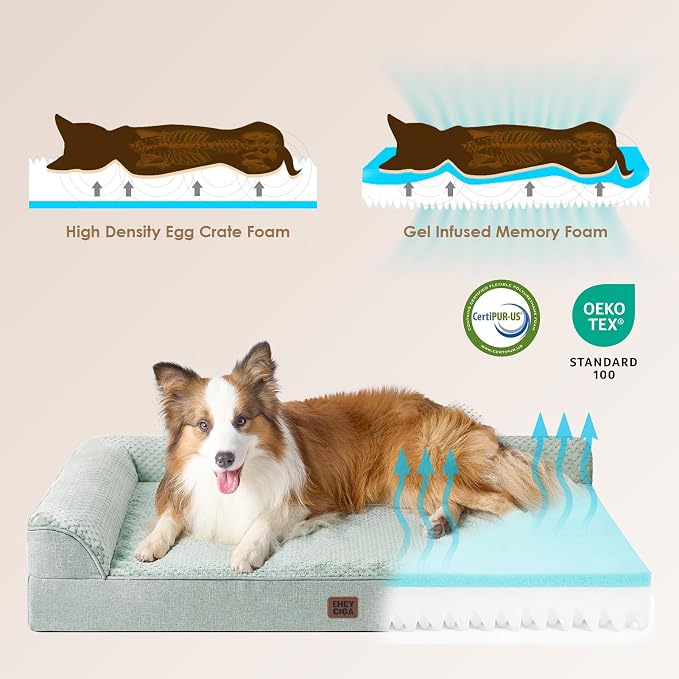 EHEYCIGA XL Dog Bed Memory Foam - Image 4