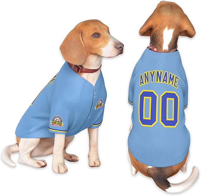 Custom Dog Baseball Jersey by KXK