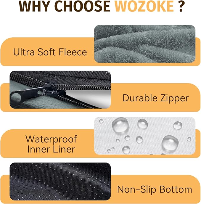 Orthopedic Waterproof Large Dog Bed: Memory Foam Washable Dog Bed - Image 6