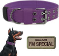 Tactical Dog Collar Military Adjustable Dog Collars Soft Nylon Training Collar by Periflowin