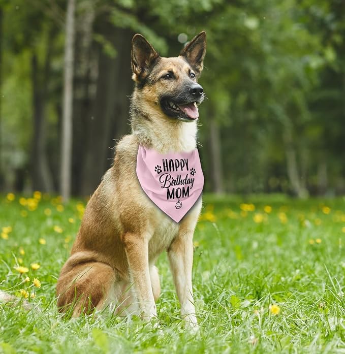 L21 Happy Birthday Mom Dog Bandana - Image 4