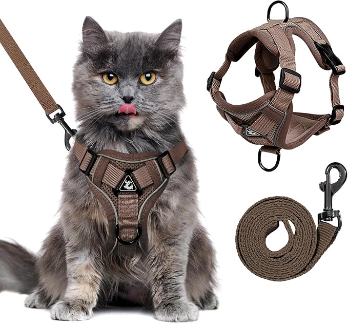 Escape Proof Kitten Harness and Leash Set by GCVOPTON