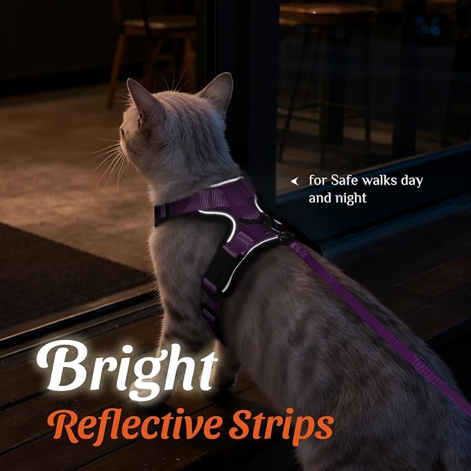 Dooradar Cat Harness and Leash Set, Escape Proof Safe Adjustable Kitten Vest - Image 5