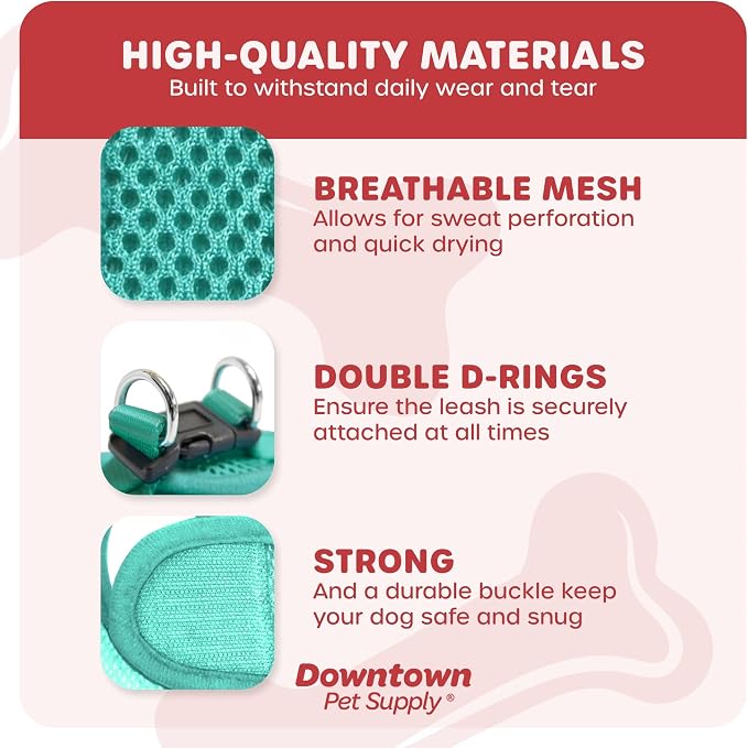 Downtown Pet Supply Step in Dog Harness No Pull, Bermuda Blue - Image 4