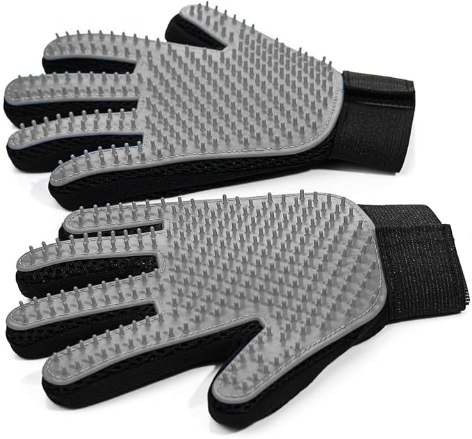 Pet Hair Removal Glove for Dogs & Cats, Bathing and Washing, Safe for by NVNAN
