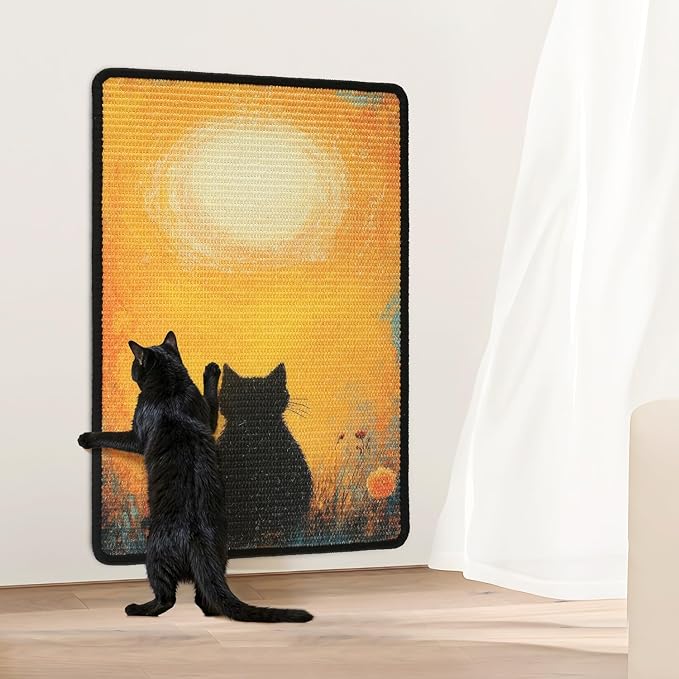 Cat Scratching Mat, 23.6 x 15.7'' Large Sisal Cat Scratch Pad - Image 8
