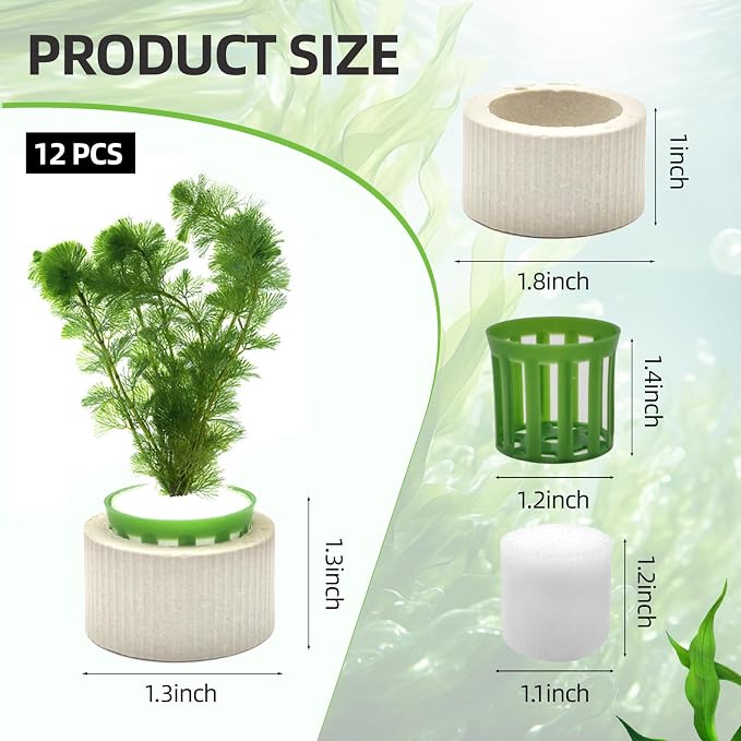 16 Pack Aquarium Plant Weights, Aquatic Plants Fixed Ring Set, Anti-Floating - Image 3