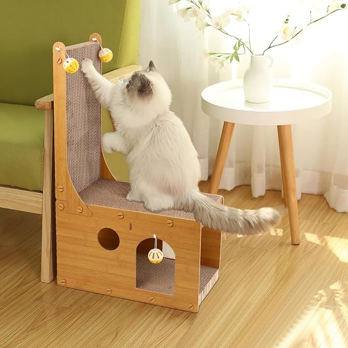 ​Cat Scratcher, Cat Scratching Board, L Shaped Vertical Cat Scratcher - Image 6