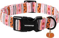 DOGWONG Fall Dog Collar- Pink Halloween Dog Collars Adjustable Classic by DOGWONG