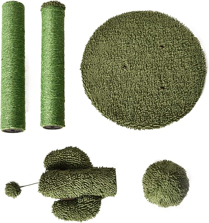 Amazon Basics Cat Scratching Post, Indoor Cactus Triple Posts - Image 4