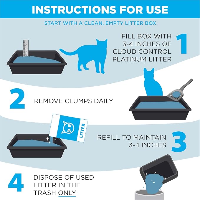 ARM & HAMMER Cloud Control Platinum Clumping Cat Litter Odor Control, 37 lbs. - Image 7