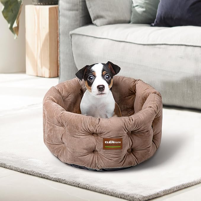 ClevaHome Deep Nest Cat Bed for Small Pets up to 15lbs - Image 6