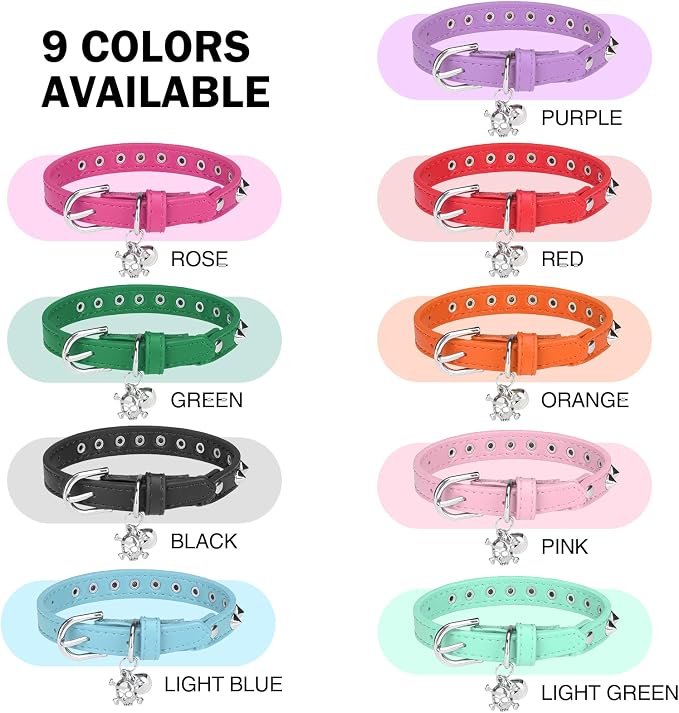 Leather Cat Collars for Boy Girl Cats - Image 7