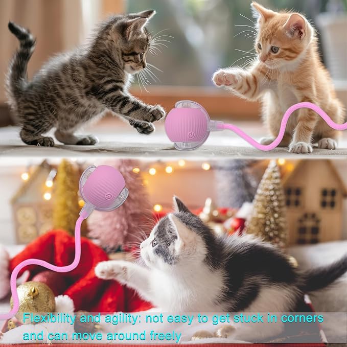 Interactive Cat Dog Toy Ball: Indoor Small Automatic Moving Smart Rolling Fun - Image 7