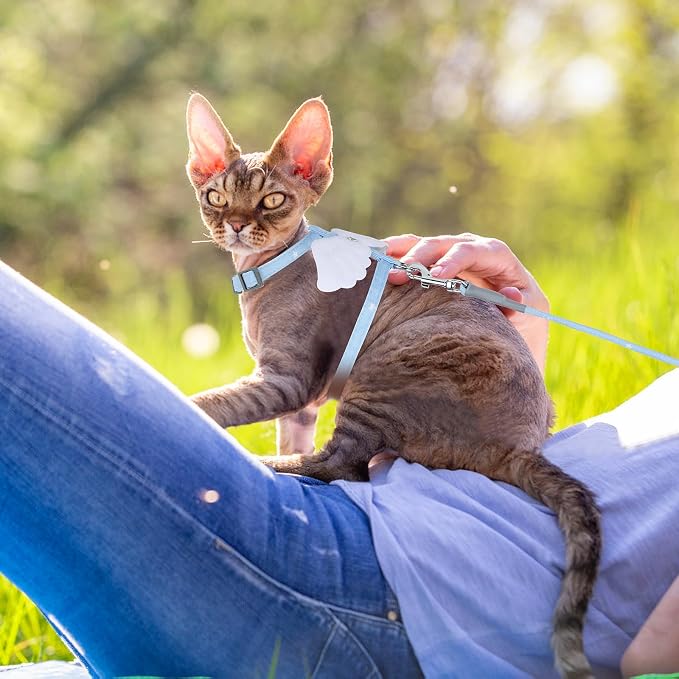 TIESOME Cat Harness and Leash Set, Adjustable Gradient Kitten Harness Escape - Image 7