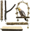 5Pcs Natural Wooden Bird Perch Set – Parrot Perch Toys, Bird Cage Perches by Unknown