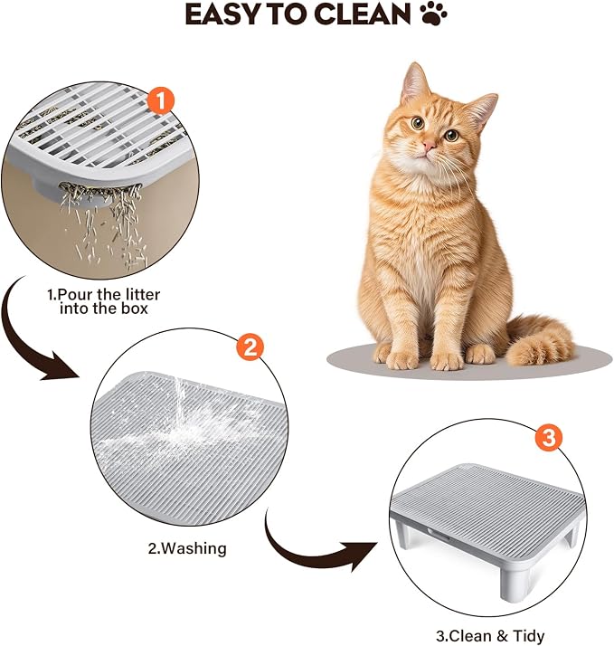 Adjustable Cat Step Ramp, Double Layer Litter Box Step - Image 6