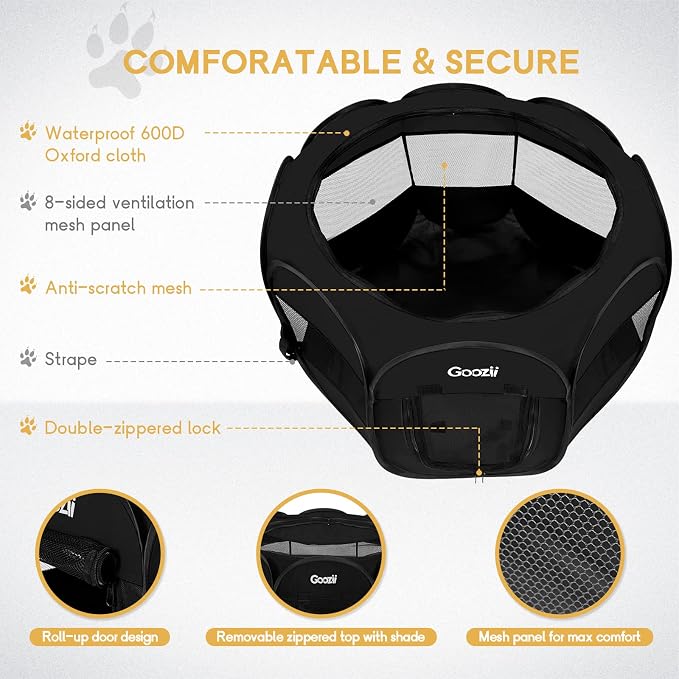 Foldable Portable Dog Playpen for Medium Dogs Indoor Outdoor, Big Dog Pet - Image 5