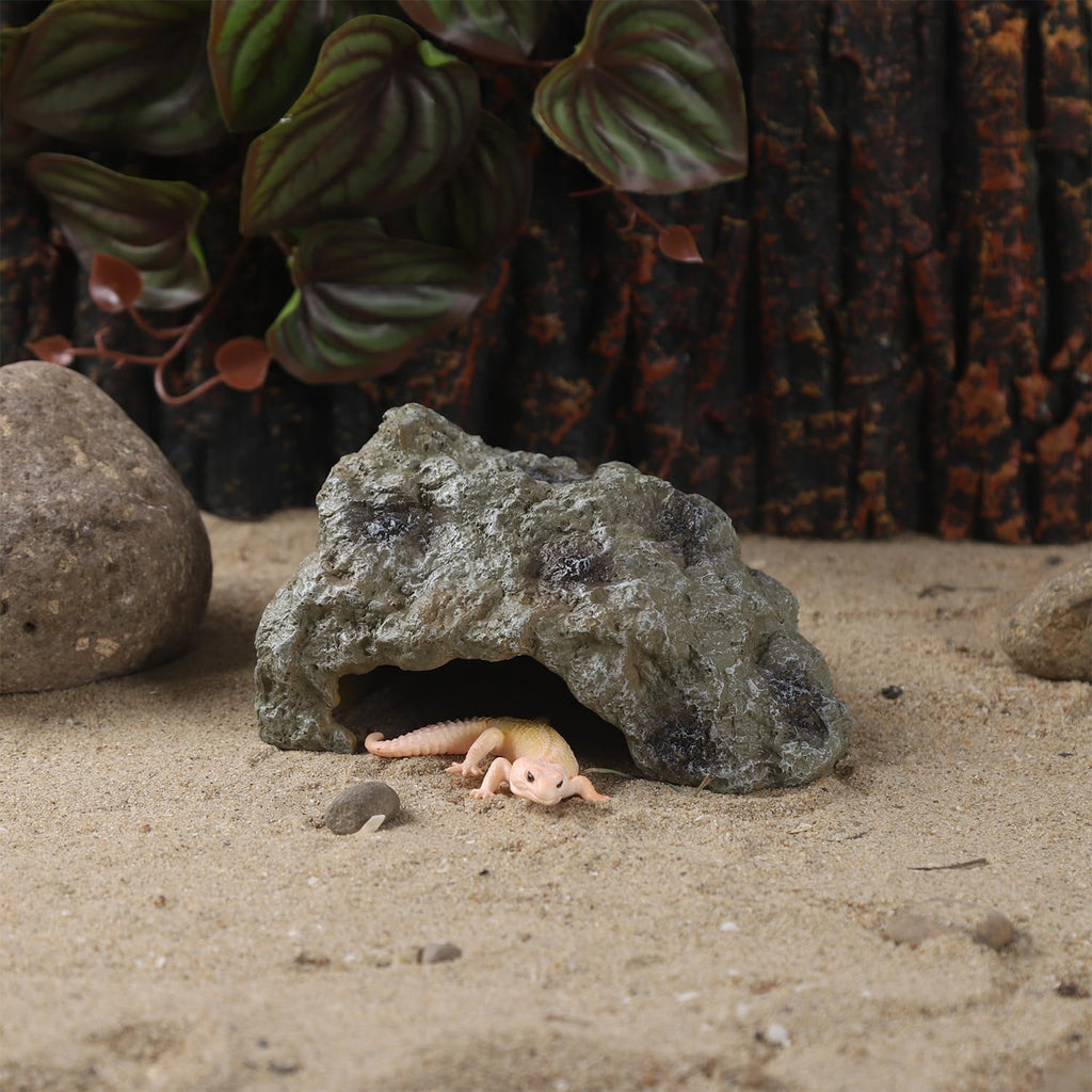 IBWell Small Resin Leopard Gecko Reptile Hide - GlobalHabitat Supply