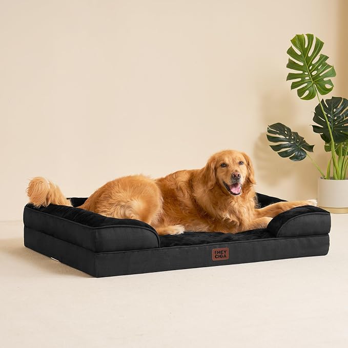 EHEYCIGA Orthopedic Dog Beds for Large Dogs, Waterproof Memory Foam Large Dog - Image 8
