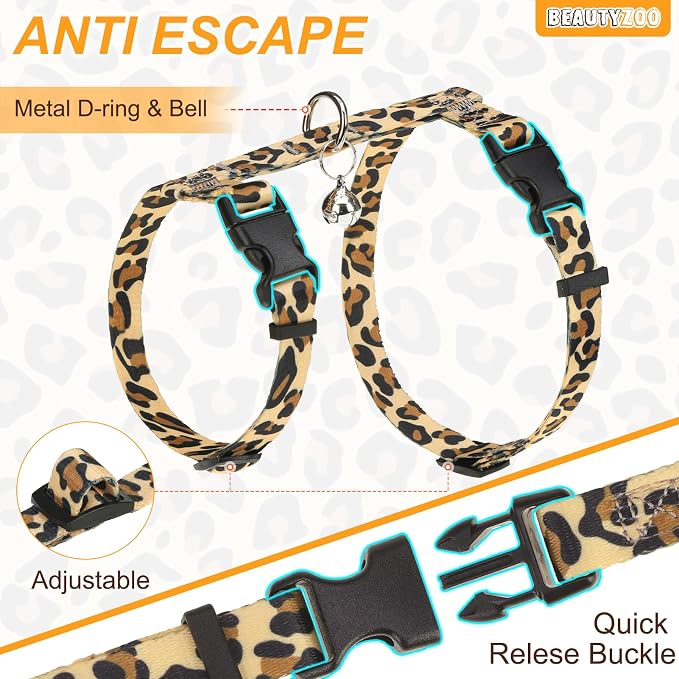 BEAUTYZOO Cat Harness and Leash Set Escape Proof - Image 4