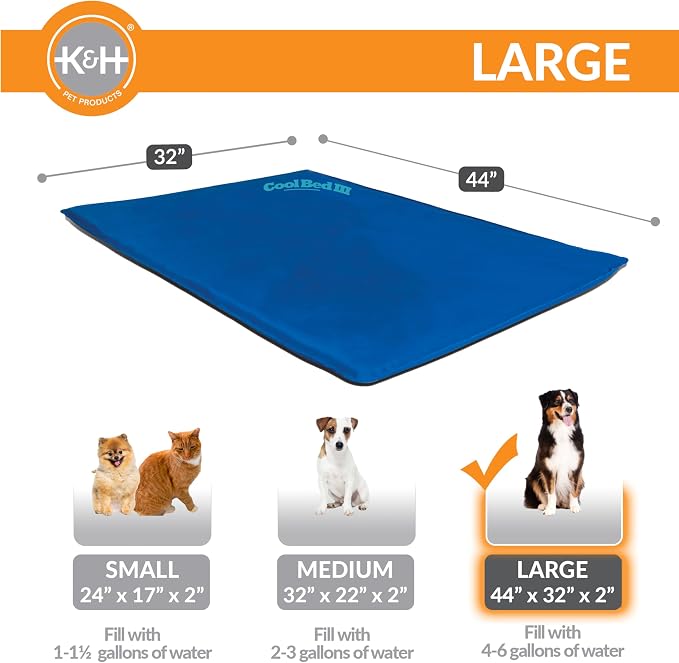 K&H Pet Products Cool Bed III Dog Cooling Mat, Indoor Outdoor Cooling Beds - Image 2