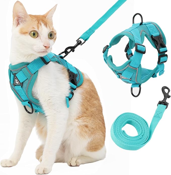 Cat Harness and Leash, Reflective Cat Harness Escape Proof by Kodervo