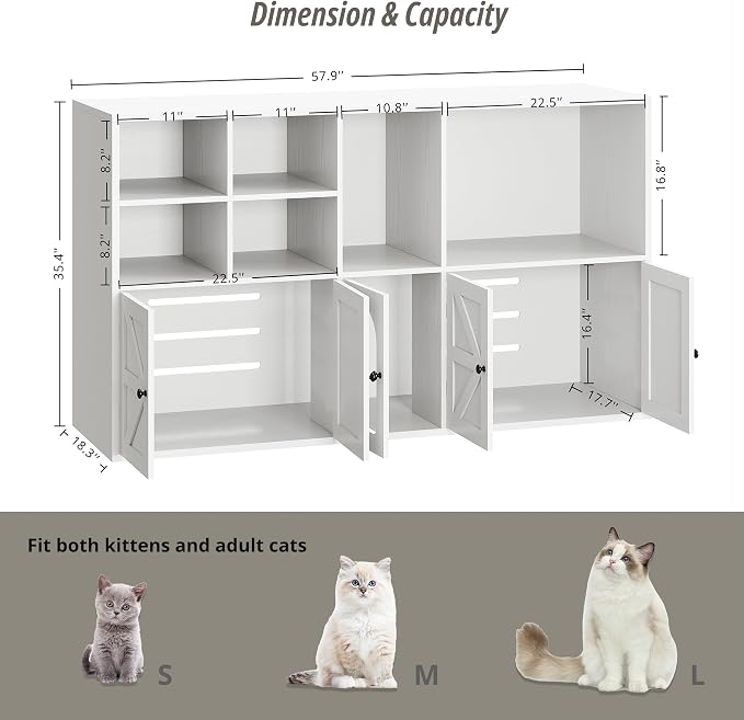 IRONCK Cat Litter Box Enclosure - Image 2