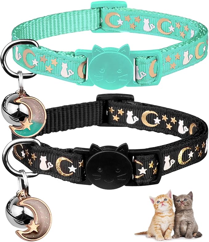 Baeuppit 2PCS Breakaway Cat Collars by Baeuppit