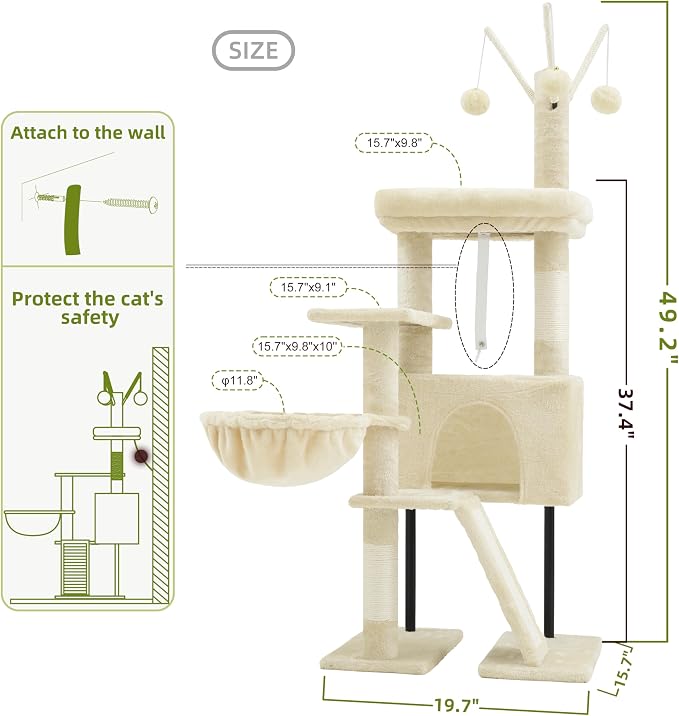 Cat Tree for Indoor Cats, Cat Tower - Image 7