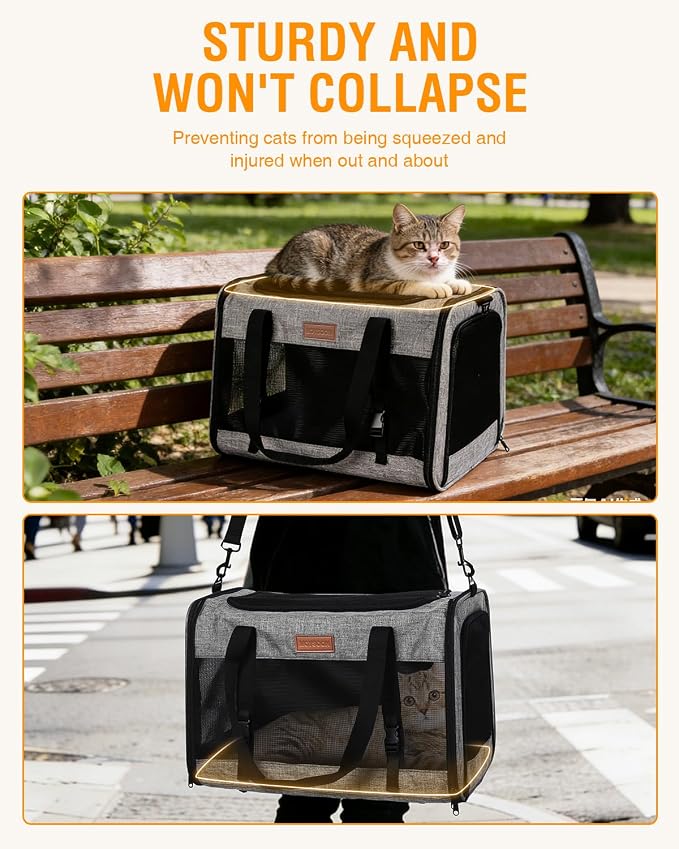 PETUX Large Pet Carrier for Large Cats ＆ Small Dogs - Image 5
