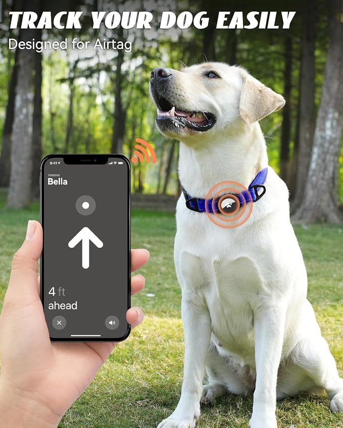 Joytale Airtag Dog Collar, Reflective Pet Collar - Image 2