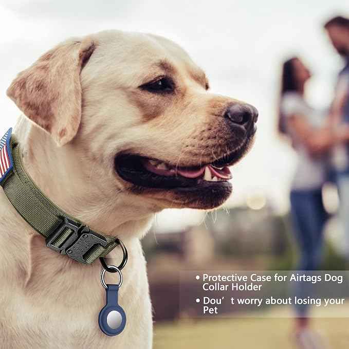 DAGANXI Tactical Dog Collar, Adjustable Military Training Nylon Dog Collar