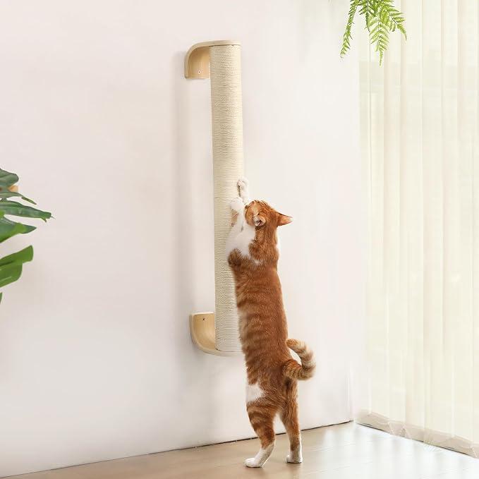 FUKUMARU Cat Wall Scratcher, Sturdy Sisal Climbing Tree by FUKUMARU