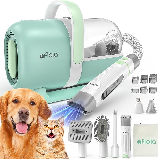 Afloia 6-in-1 Dog Grooming Kit, Pet Grooming Vacuum by Afloia