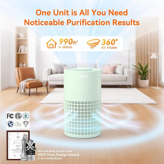 AIRROMI Air Purifier for Bedroom - Image 2