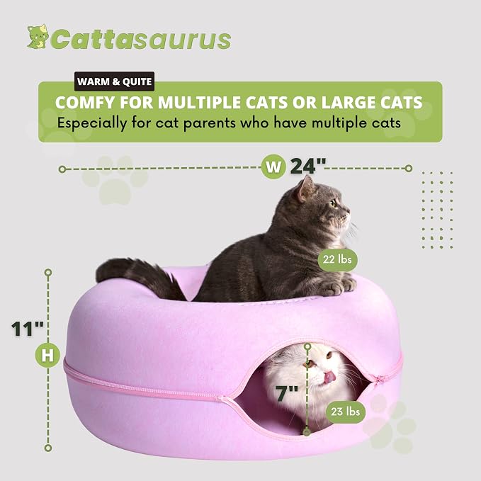Cattasaurus Peekaboo Cat Cave Donut - Image 6