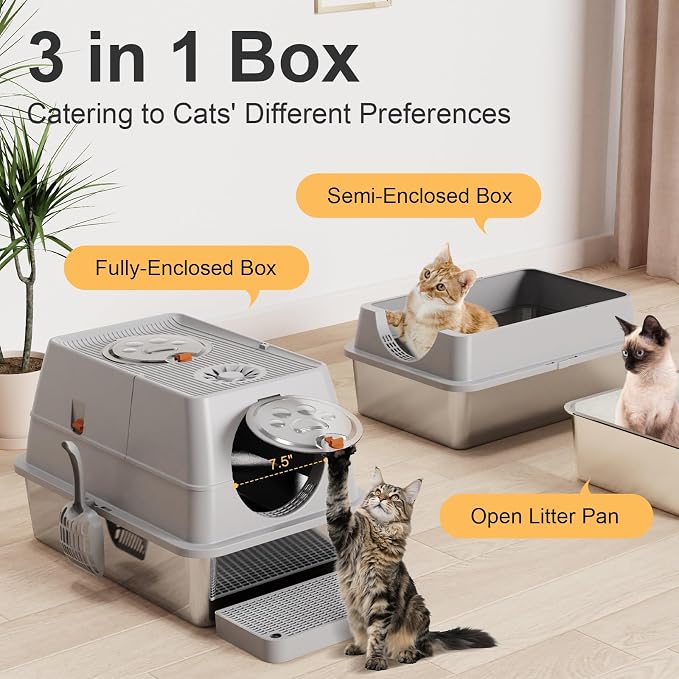 Stainless Steel Litter Box - Image 3